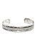 Men Silver-Toned Metal Cuff Bracelet