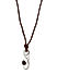 Men Brown Leather Necklace