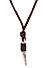Men Brown and Silver-Toned Necklace