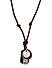 Men Brown and Silver-Toned Necklace