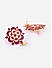 Ruby Kundan Gold Plated Floral Stud Earring 