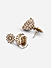 Kundan Pearls Gold Plated Floral Jhumka Earring