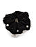 Toniq Set Of 2 Black and White Pearl Embellished Classy Hair Scrunchie Rubberband 