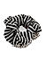Toniq Set of 2 Black and White Polka Dot and Stripe Hair Scrunchie Rubberband For Women
