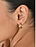 Toniq Casual Gold Plated Half Hoop Earring for Women