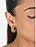 Toniq Casual Gold Plated Half Hoop Earrings for Women