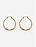 Toniq Casual Gold Plated Latch Back Hoop Earring for Women