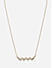 Toniq Gold Plated Zigzag Pendant Charm Necklace for Women 