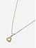 Toniq Gold Plated Floral Cz stone Studded Charm Necklace fro Women 