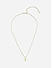 Toniq Gold Plated White Floral Charm Necklace for Women 