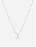 Toniq Gold Plated White Floral Charm Necklace for Women 