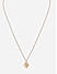 Toniq Gold Plated Floral Cuban Link Charm Necklace for Women 