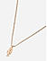 Toniq Gold Plated Fish Charm Necklace for Women