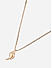 Toniq Gold Plated Shell Charm Necklace for Women
