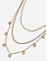 Toniq Gold Plated White Pearls Layered Necklace for Women 