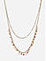 Toniq Gold Plated Multicolored Beaded Layered Necklace for Women 