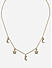Toniq Gold Plated Star Half Moon Choker Necklace for Women