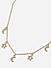 Toniq Gold Plated Star Half Moon Choker Necklace for Women