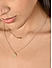 Toniq Gold Plated Geometric Layered Necklace for Women