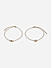 Toniq Gold Plated Blue Floral Set of 2 Anklet for Women 