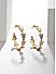 Toniq Gold Plated American Diamond Studded Butterfly Hoop Earrings for Women