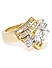 Gold-Toned Lustre Solitaire Ring
