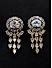 Gold Toned Cz Stone Studded Earring For Women
