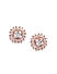 Rose Gold Plated Floral Studs
