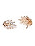 Rose Gold-Plated Leaf-Shaped Calore Studs