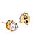 Gold-Plated Teardrop-Shaped Studs
