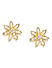 Gold-Toned Floral Studs