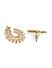 Cubic Zirconia Gold Plated Contemporary Stud Earring  