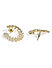 Cubic Zirconia Gold Plated Contemporary Stud Earring  