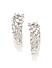 White Rhodium-Plated Handcrafted Drop Earrings
