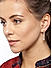 Cubic Zirconia Gold Plated Contemporary Drop Earring  