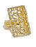 Destination Wedding Gold-Plated Embellished Ring-7-Gold