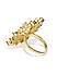 Diamond Petal Gold Plated Ring