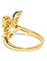 Gold-Plated Cz Wing Finger Ring For Women