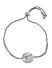 Silver-Toned Alloy Cubic Zirconia Charm Bracelet