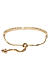 Women Gold-Toned Stone Studded Charm Bracelet