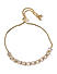 Gold Toned Cz Stone Studded Bracelet For Women
