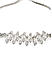 Silver Toned Wave Cz Stone-Studded Bracelet