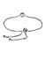 Silver Toned Solitaire Cz Stone-Studded Bracelet