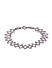 Silver-Toned Alloy CZ Stone-studded Charm Bracelet