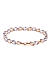 Gold-Toned Cz Stone-Studded Charm Bracelet