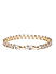 Gold-Toned Alloy CZ Stone-studded Charm Bracelet