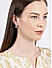 White Rhodium-Plated Cz Circular Drop Earring For Women