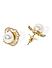 Pearl Gold Plated Stud Earring