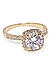 Gold Toned Solitaire Cubic Zirconia Stone-Studded Finger Ring