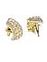 Gold -Plated Cz Contemporary Drop Earring For Women